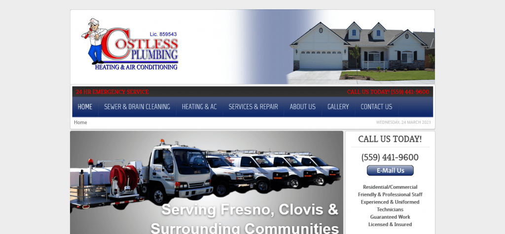Costless Plumbing, Heating & Air Conditioning