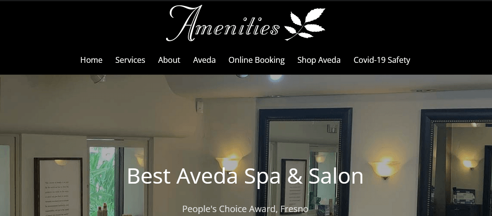 Amenities Aveda Spa & Salon 